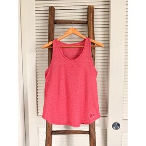 Under Armour Tank Top Womens Medium Pink Sleeveless Athletic Activewear